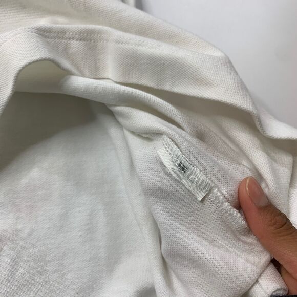 Abercrombie Fitch Shirt Mens LT Large Tall White Navy Don't Sweat It Collection - Picture 6 of 10